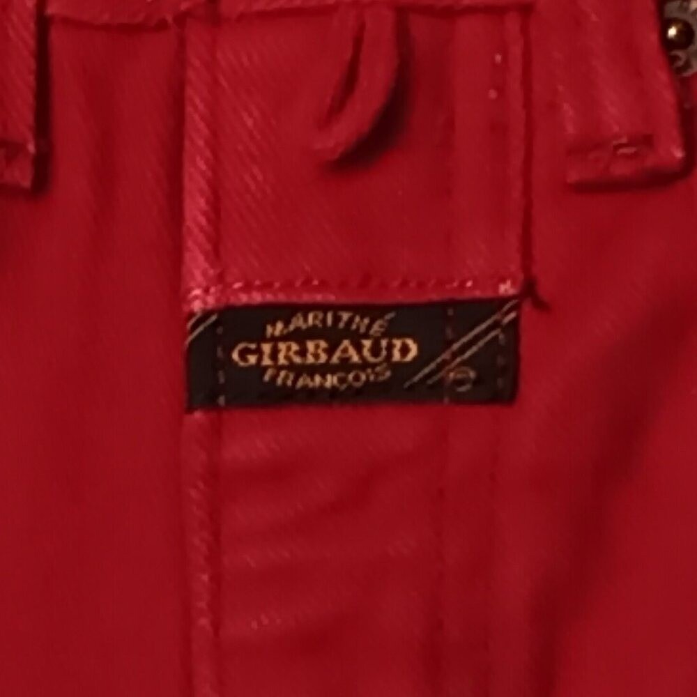 Marithe Francois Girbaud High-Rise Jeans in Bright Red